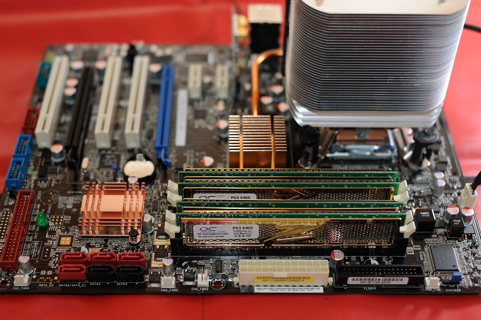 Mainboard nach dem Ausbau